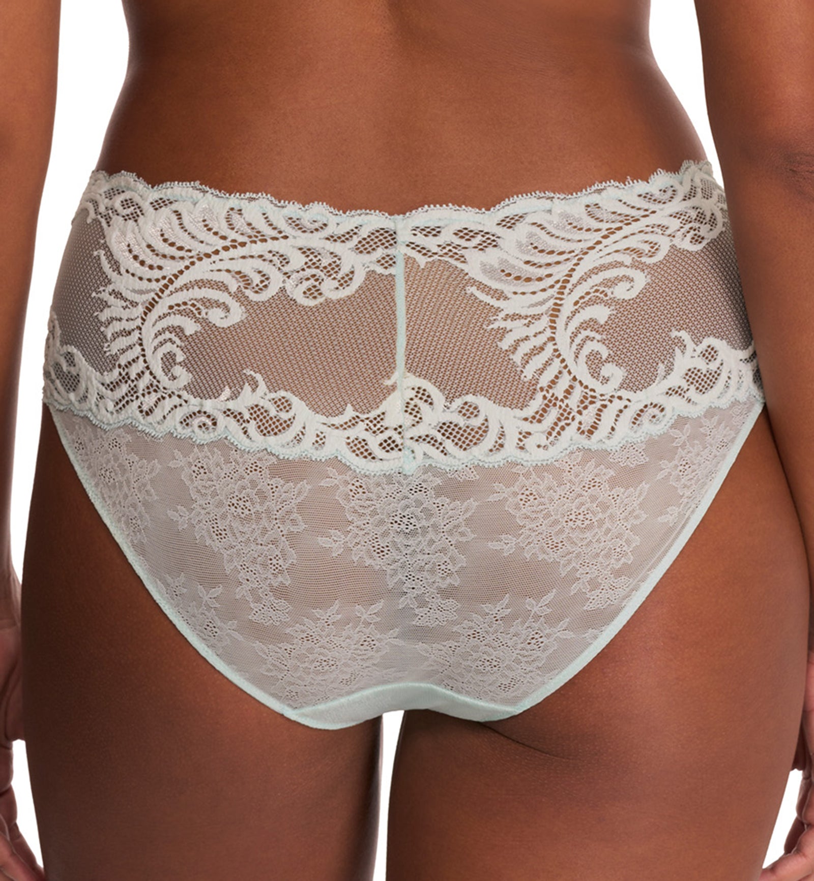 Natori Feathers Brief Panty (756023),Small,Whipped Mint - Whipped Mint,Small