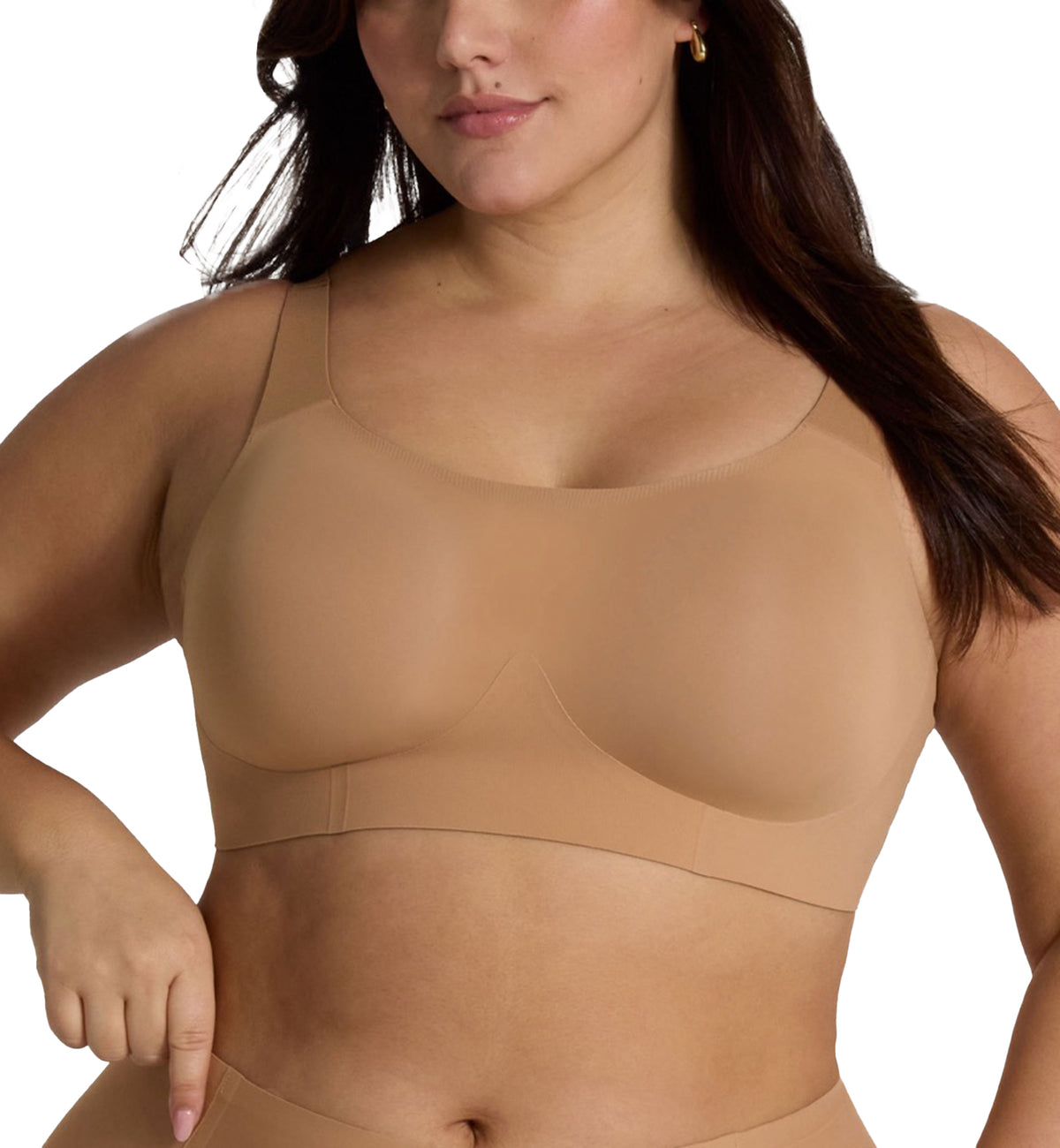 Evelyn & Bobbie STRUCTURED SCOOP Bralette (1801),Small,Mica - Mica,Small