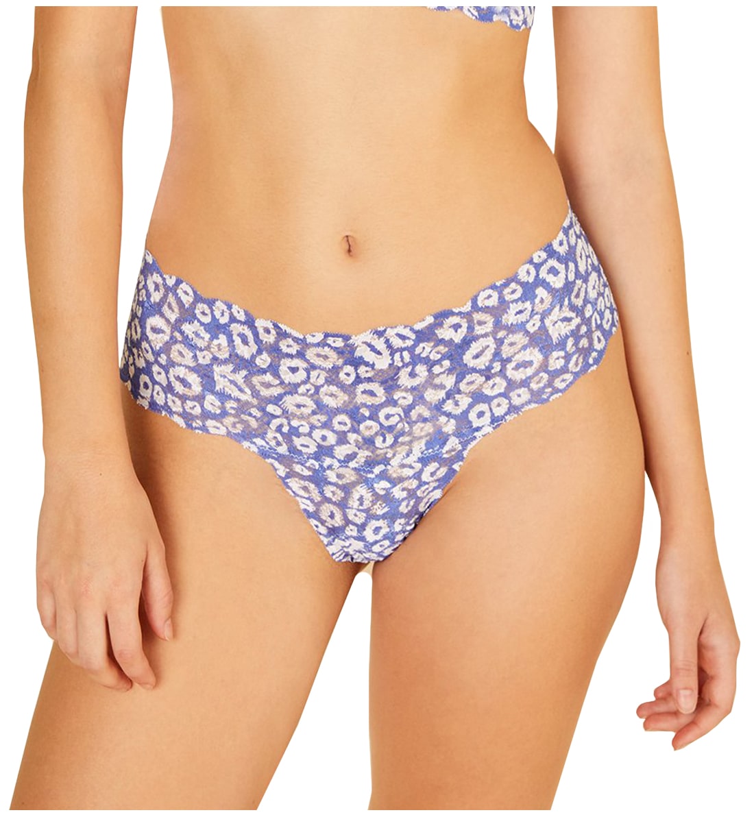 Cosabella Never Say Never Printed Comfie Thong (NEVEP0343),S/M,Leopard Cielo - Leopard Cielo,S/M