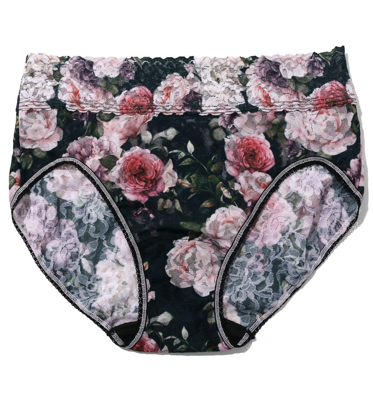 Hanky Panky Signature Lace Printed French Brief (PR461),Small,Romantique - Romantique,Small