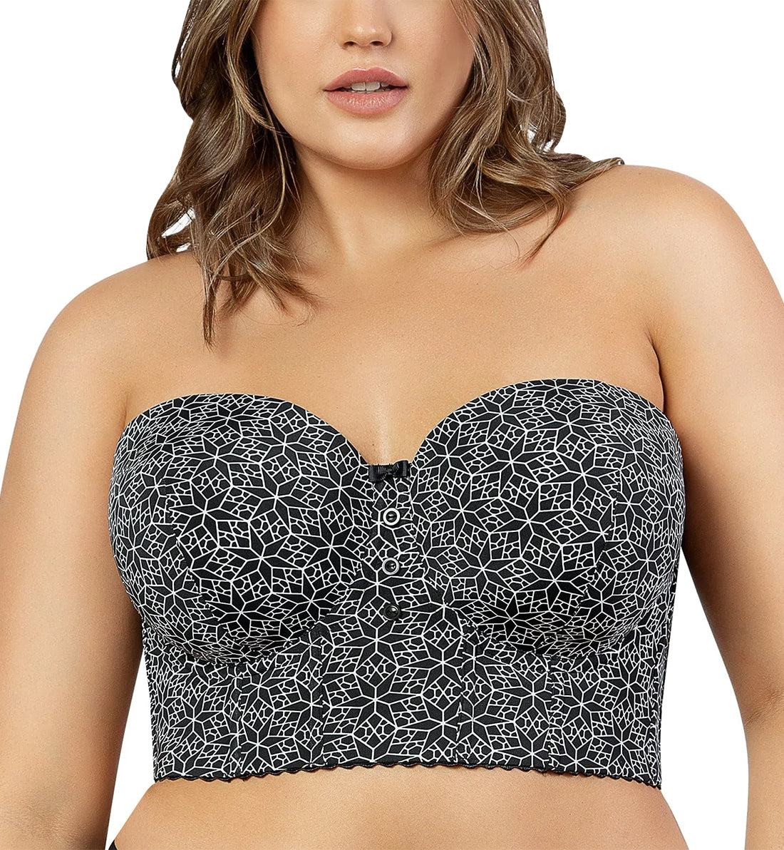 PARFAIT Shea P60671 Women's Full Bust and Full Figure Strapless Longline Bra,  Black, 30D : : Clothing, Shoes & Accessories