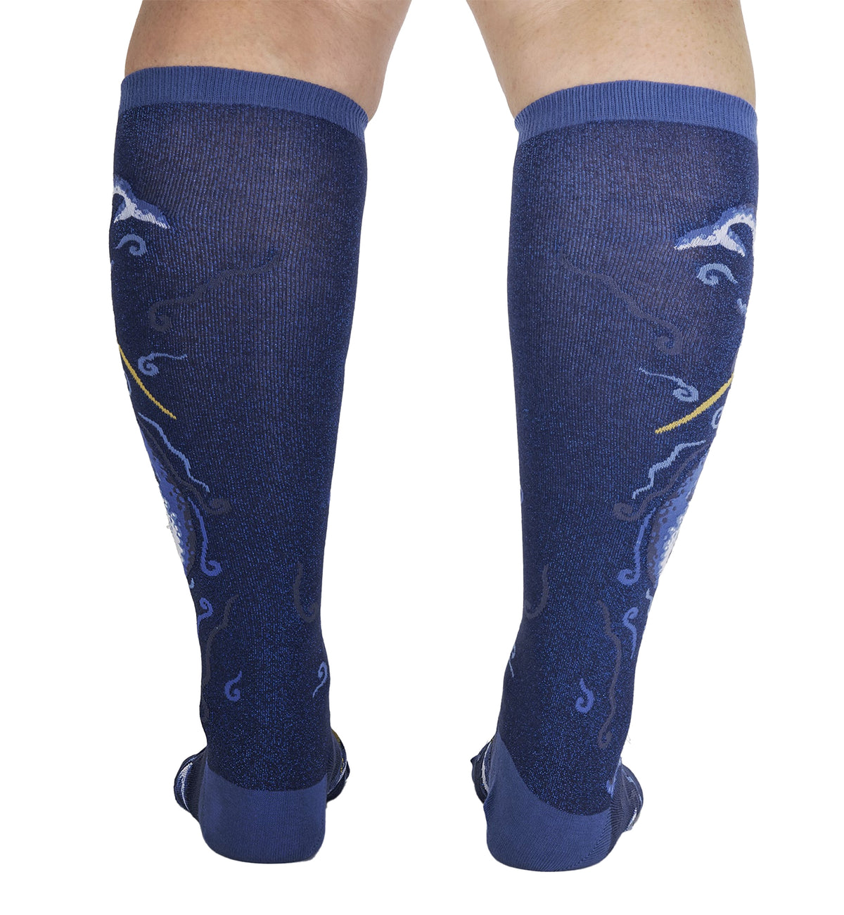 SOCK it to me Unisex Knee High Socks (F0631),Once Upon a Narwhal - Once Upon a Narwhal,One Size