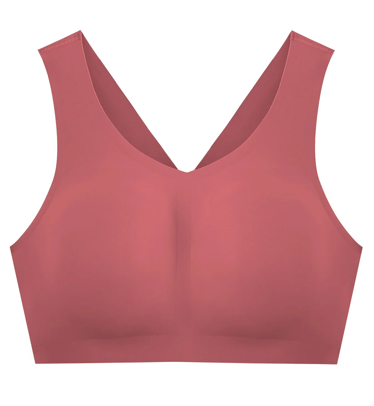 Evelyn & Bobbie DEFY V-Neck Bralette w/ Removable Pads (1728﻿),Small,Pink Canyon - Pink Canyon,Small