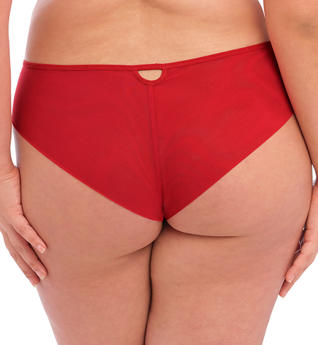 Elomi Priya Brazilian Panty (4557),Medium,Haute Red - Haute Red,Medium