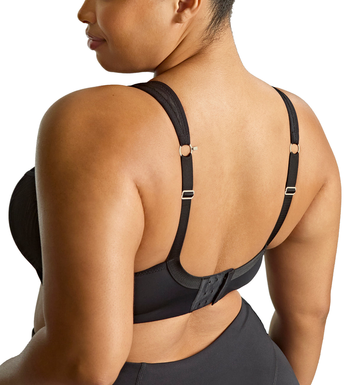 Sculptresse by Panache Activate Non-padded Underwire Sports Bra (9441),34F,Black/Chalk - Black/Chalk,34F