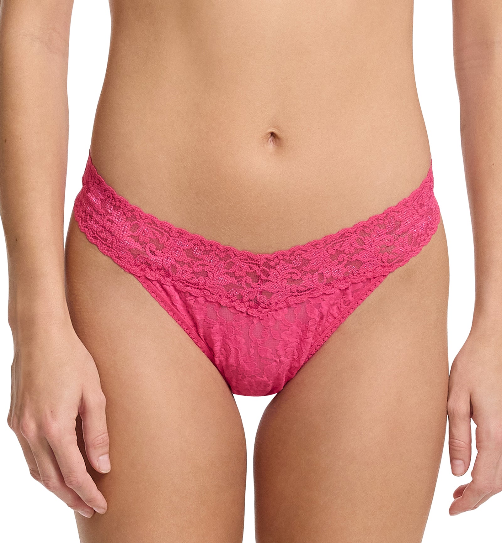 Hanky Panky Signature Lace Original Rise Thong (4811P),Un Beet Able - Un Beet Able,One Size