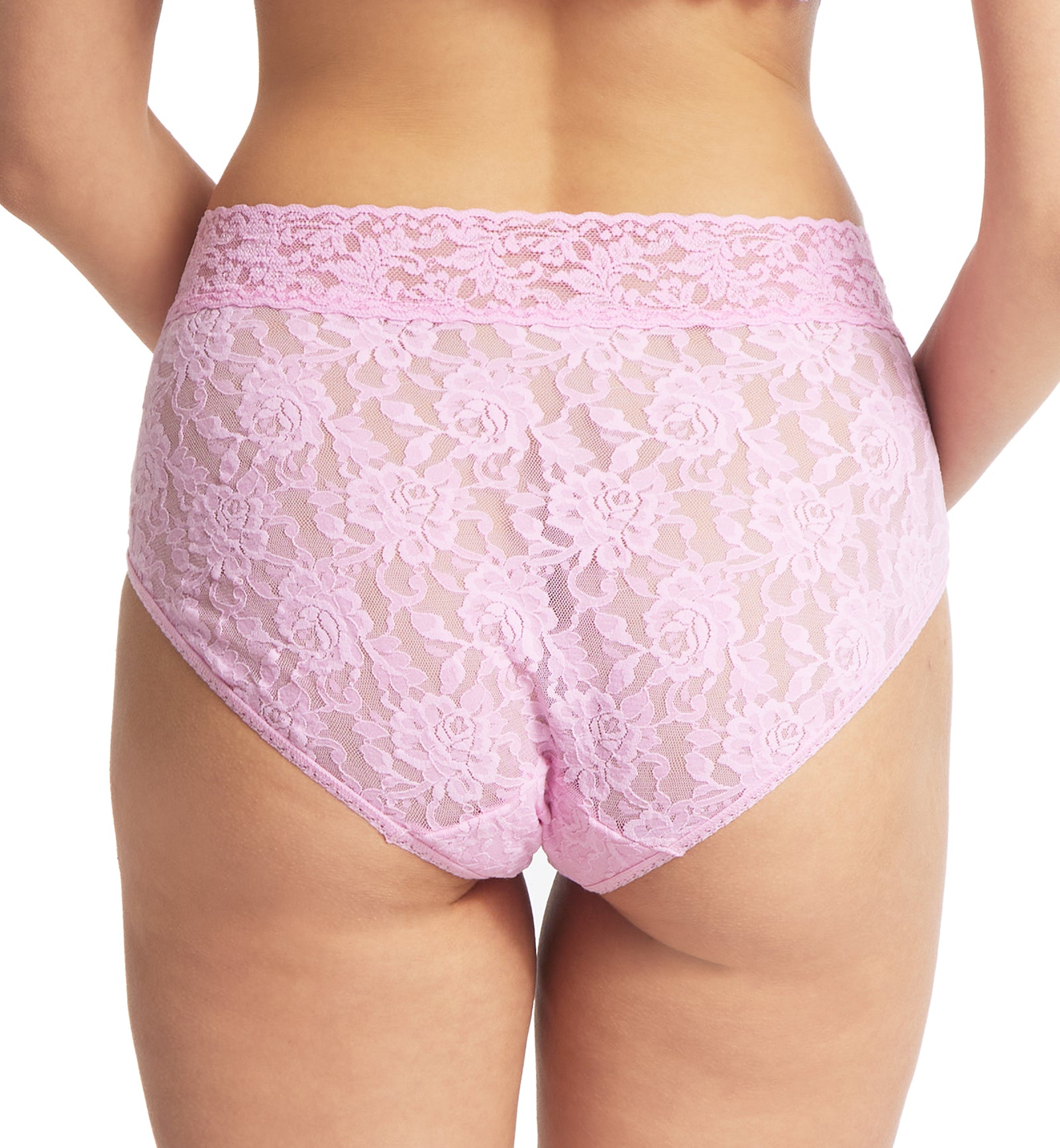 Hanky Panky Signature Lace French Brief (461),Small,Cotton Candy - Cotton Candy,Small