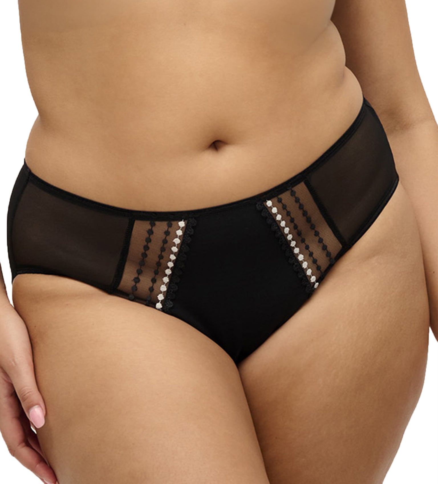 Elomi Matilda Matching Panty Brief (8905),XL,Black - Black,XL
