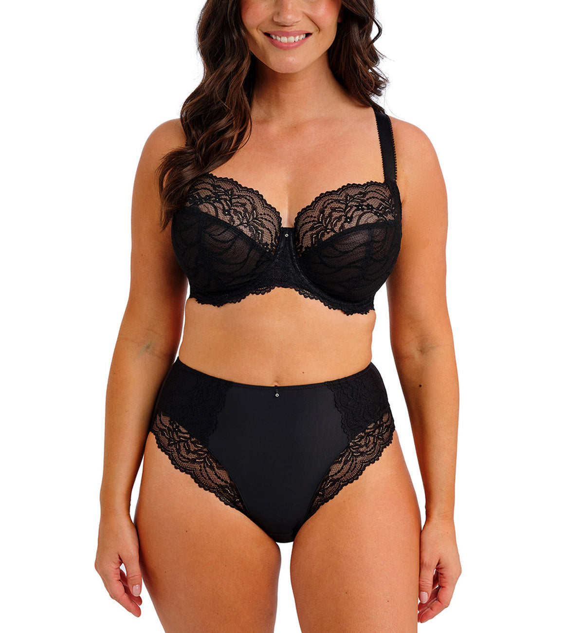 Fantasie Cesile Side Support Underwire Bra (103601),30E,Black - Black,30E