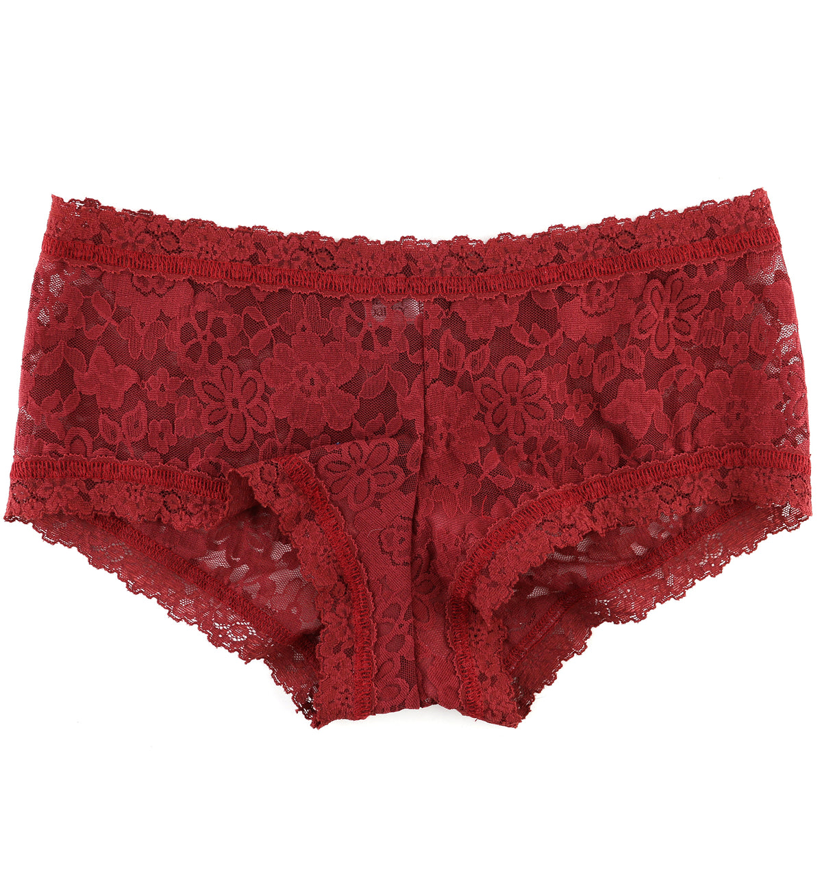 Hanky Panky Daily Lace Boyshort (771201P),XS,Shiraz - Shiraz,XS