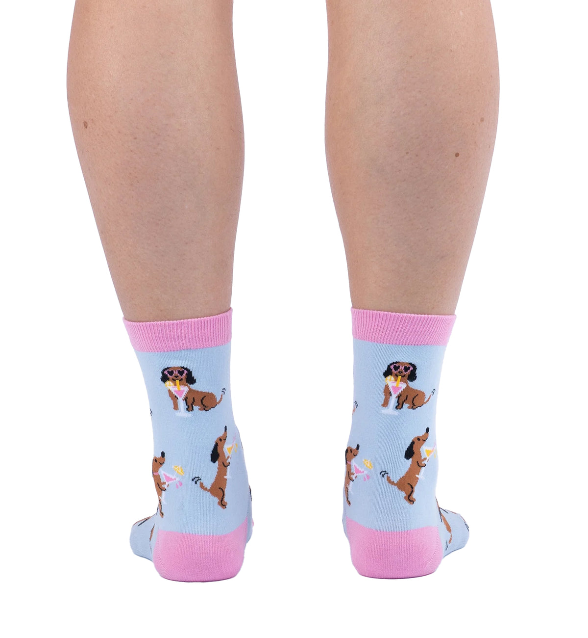 SOCK it to me Women's Crew Socks (W0543),Cocktail Weenies - Cocktail Weenies,One Size