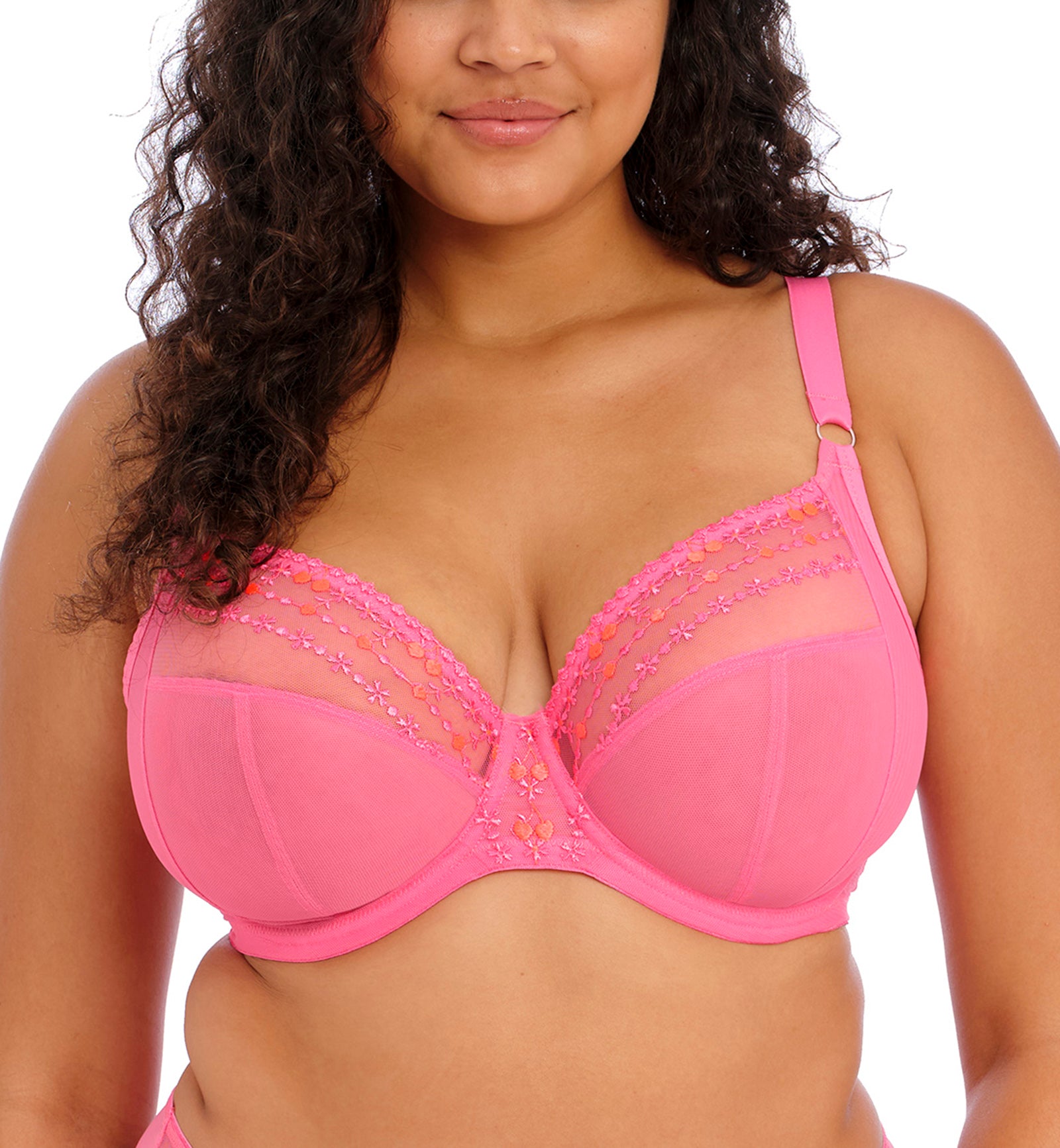 Elomi Matilda Banded Plunge Underwire Bra (8900),32J,Wild Cherry - Wild Cherry,32J