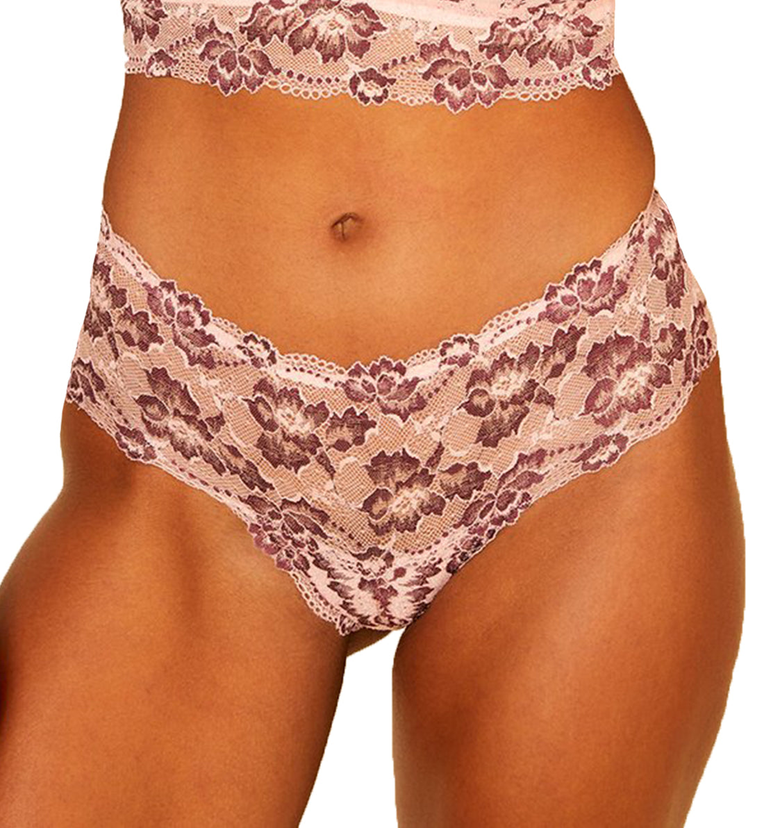 Cosabella Savona Low Rise Hotpant (SAVON0723),Small,Fiore/Vino - Fiore/Vino,Small