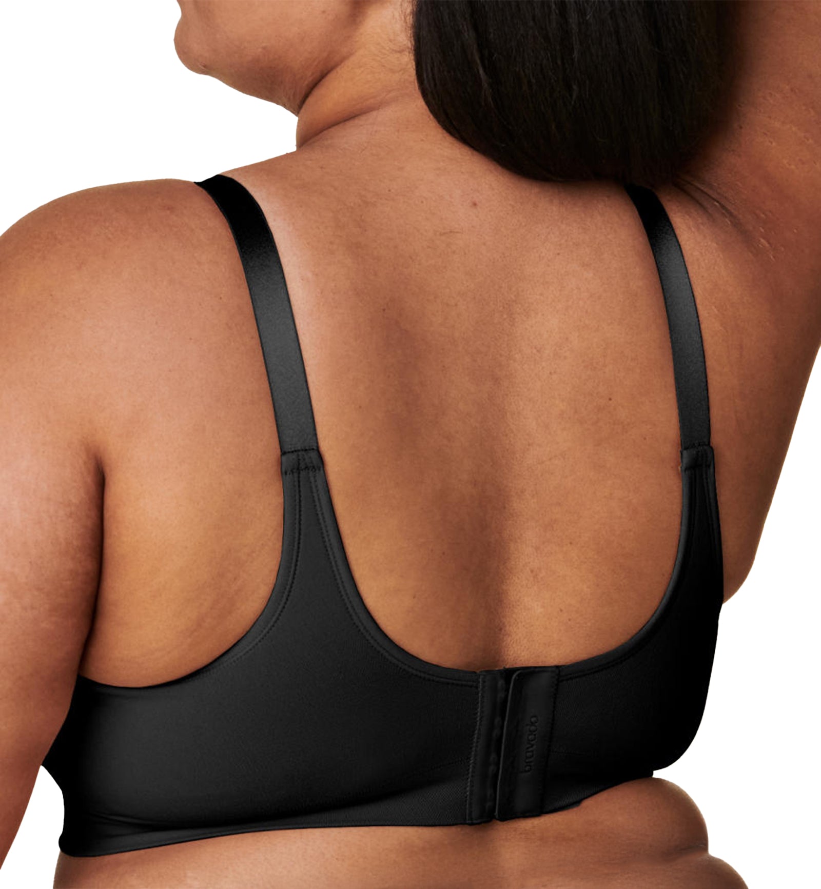 BRAVADO! DESIGNS Intrigue Everyday Balconette FULL CUP Wire-Free Bra (11058FC),Small FC,Black - Black,Small-Full Cup