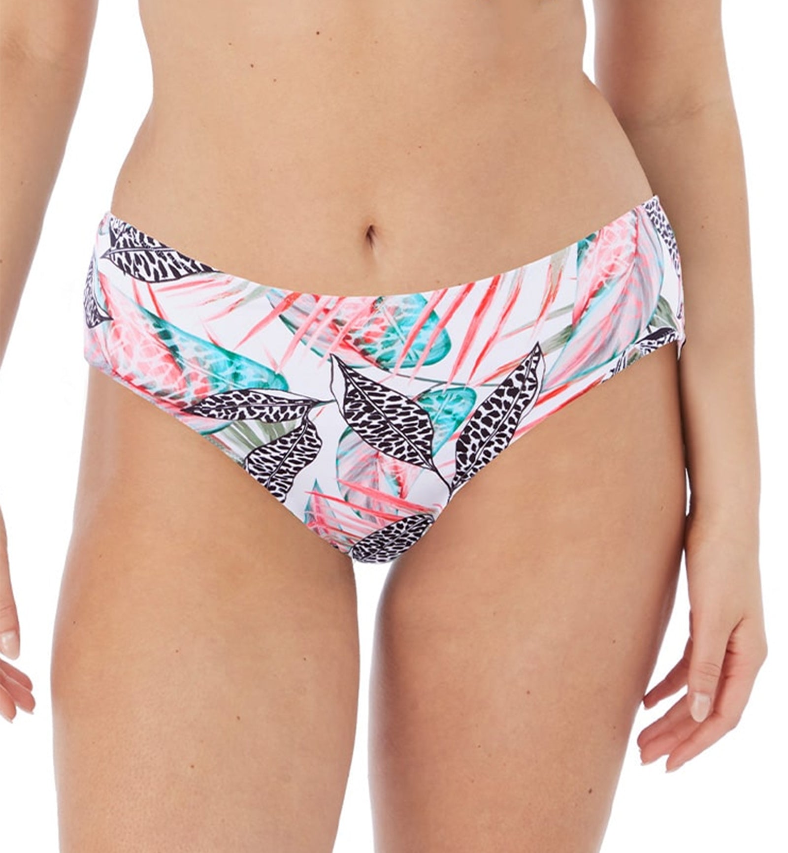 Fantasie Tobago Mid Rise Bikini Brief (500872),Medium,Melon - Melon,Medium