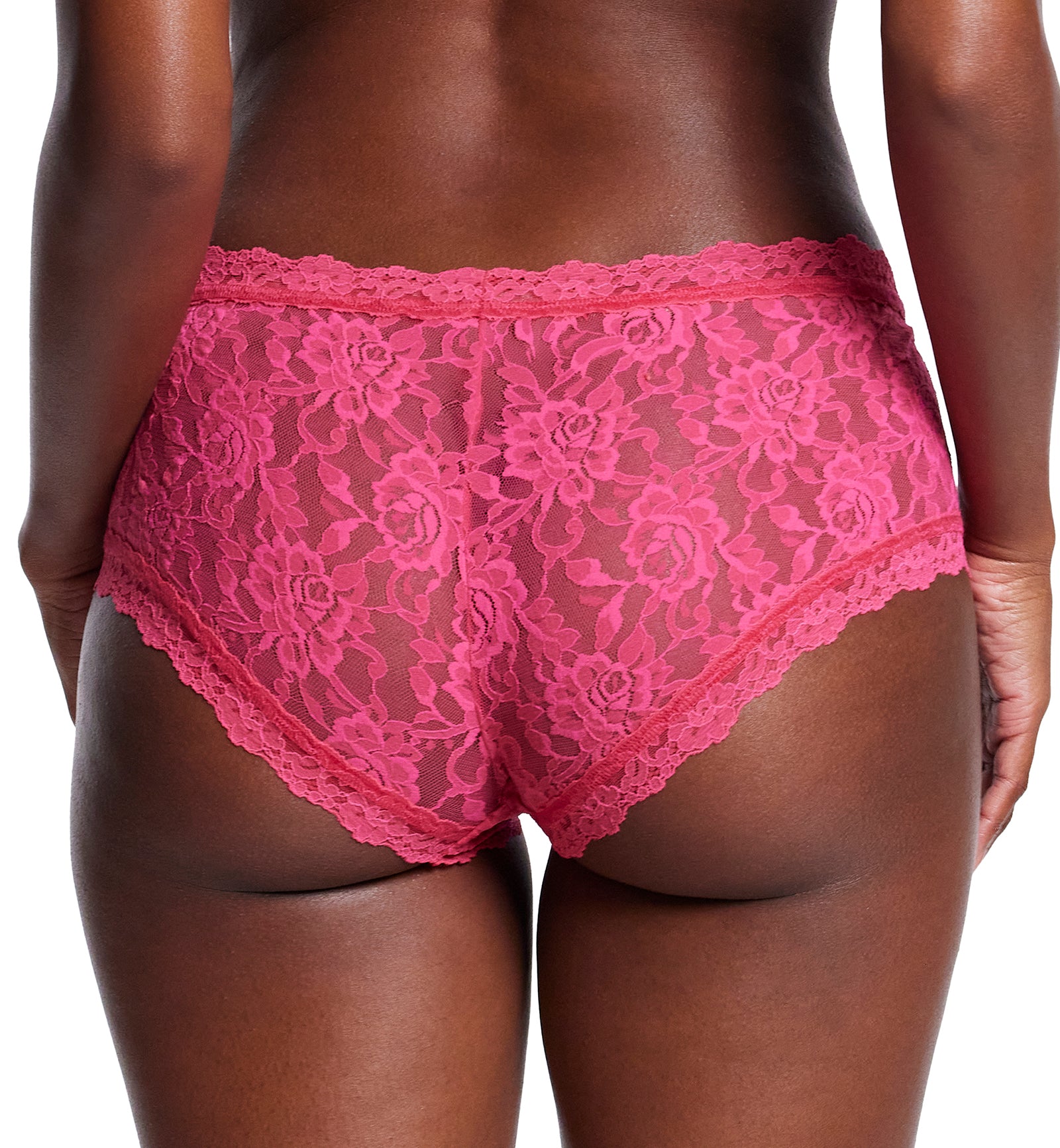 Hanky Panky Signature Lace Boyshort (4812P),XS,Morning Glory - Morning Glory,XS