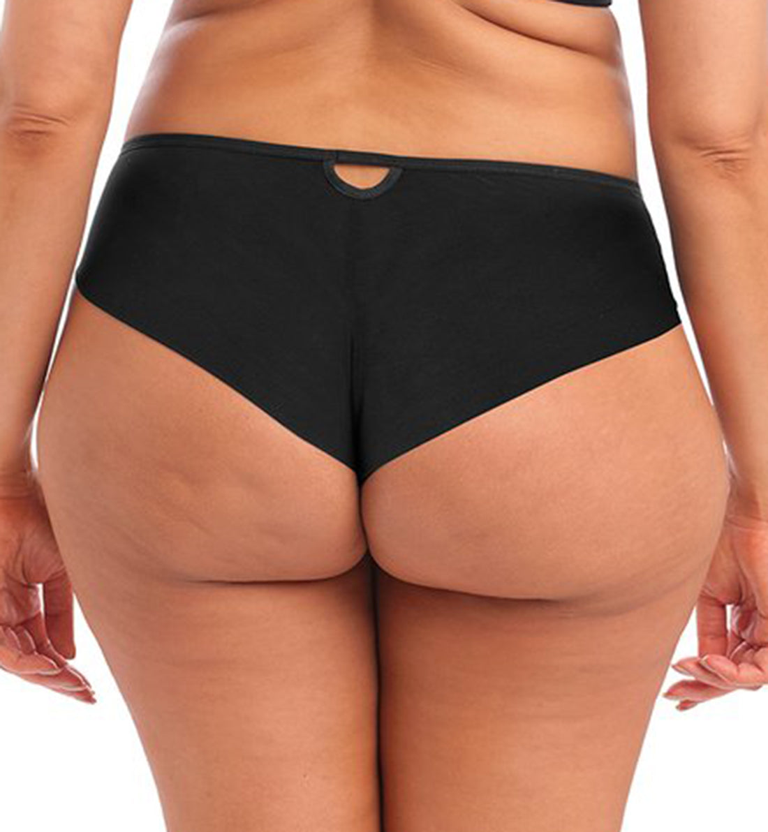 Elomi Priya Brazilian Panty (4557),Medium,Black - Black,Medium