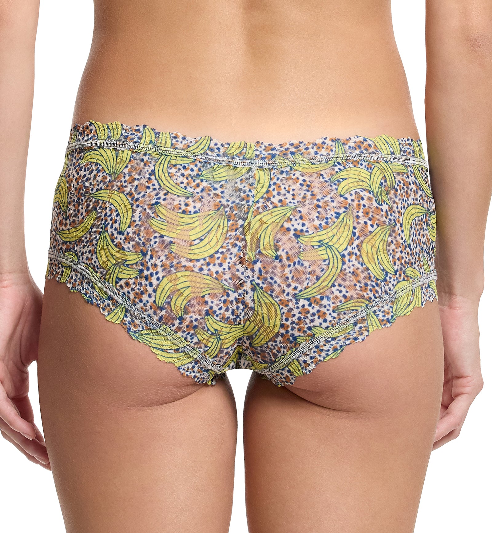 Hanky Panky Signature Lace Printed Boyshort (PR4812P),XS,Pick Me - Pick Me,XS