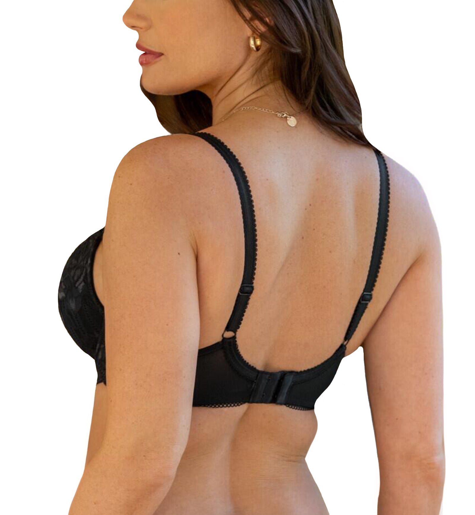 Pour Moi Ooo La La Push Up Padded Bra (28607),32A,Black/Slate - Black/Slate,32A