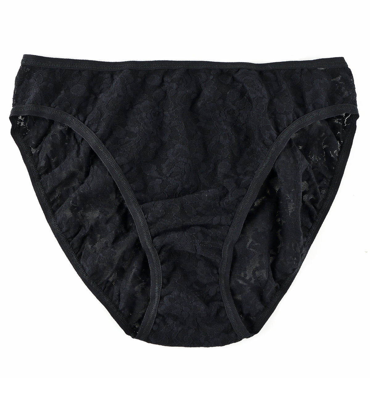 Hanky Panky Signature Lace High Cut Brief (482264),XS,Black - Black,XS