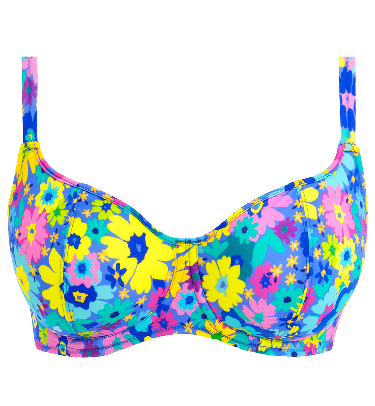 Freya Garden Disco Sweetheart Padded Underwire Bikini Top (204303),30FF,Multi - Multi,30FF