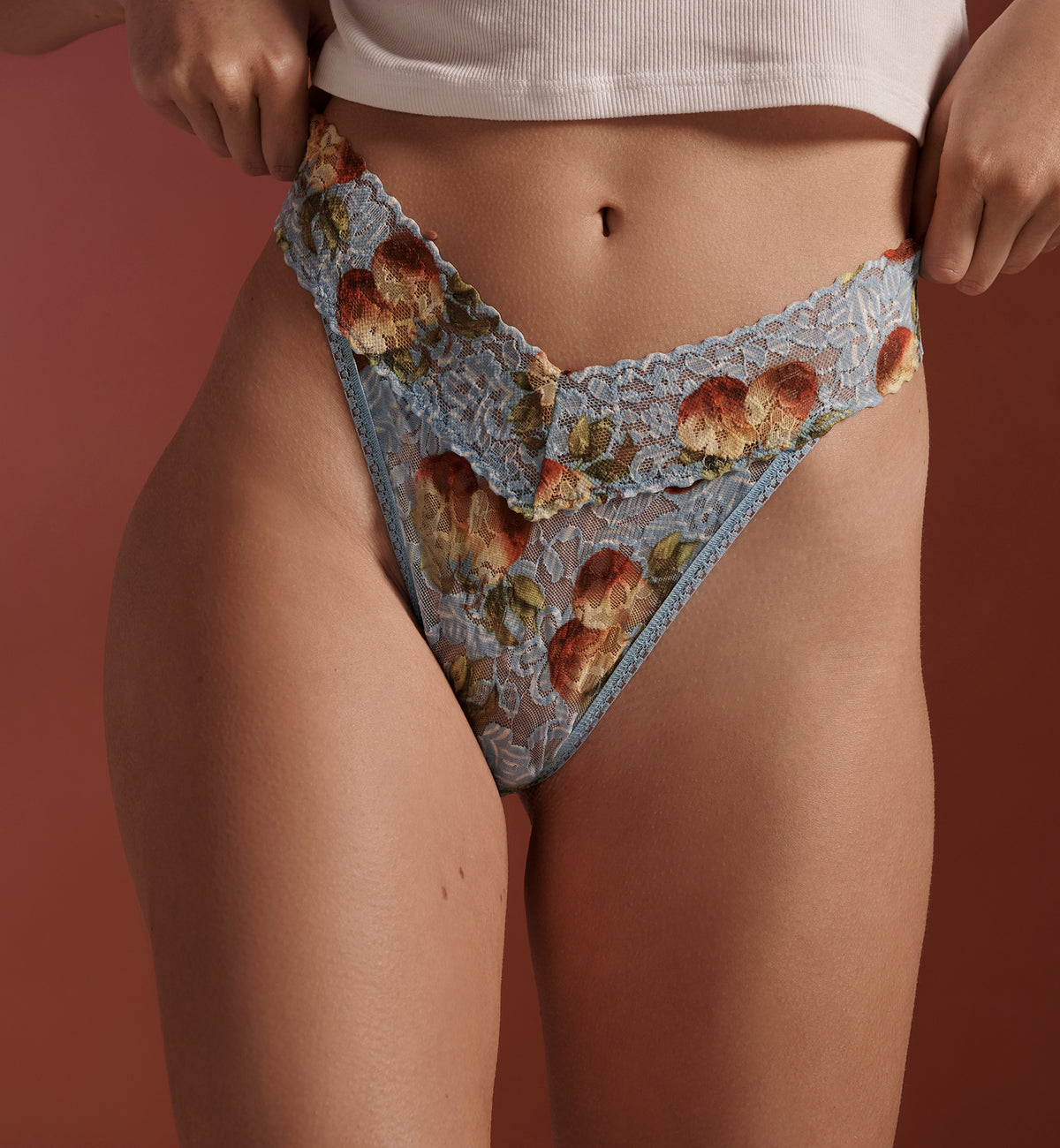 Hanky Panky Daily Lace Original Rise Thong (PR771101P),Fresh Start - Fresh Start,One Size