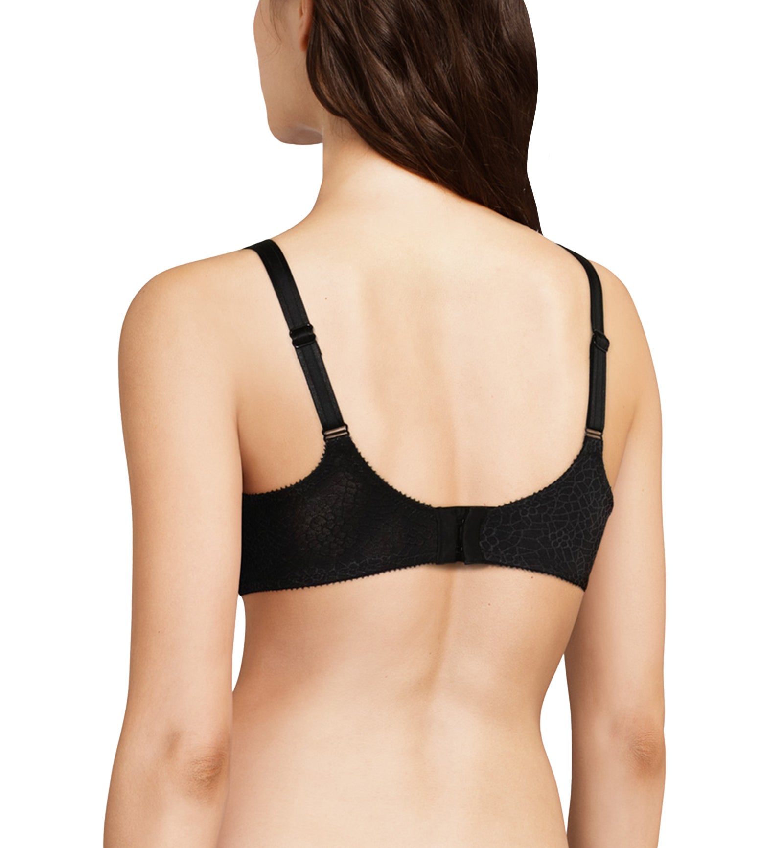 Chantelle C Magnifique Seamless Minimizer Underwire Bra (C18910),32D,Black - Black,32D