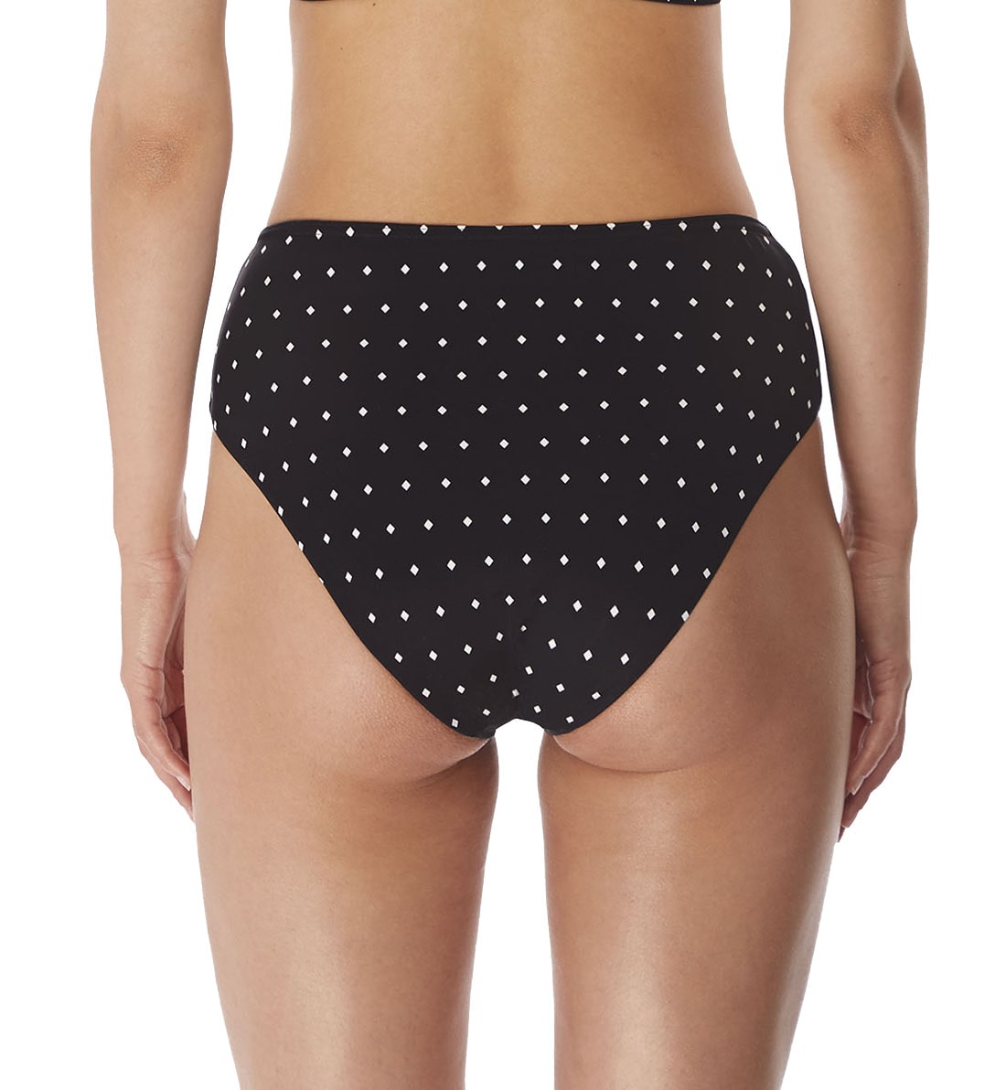 Freya Jewel Cove High Waist High Leg Swim Brief (7236),XS,Black - Black,XS