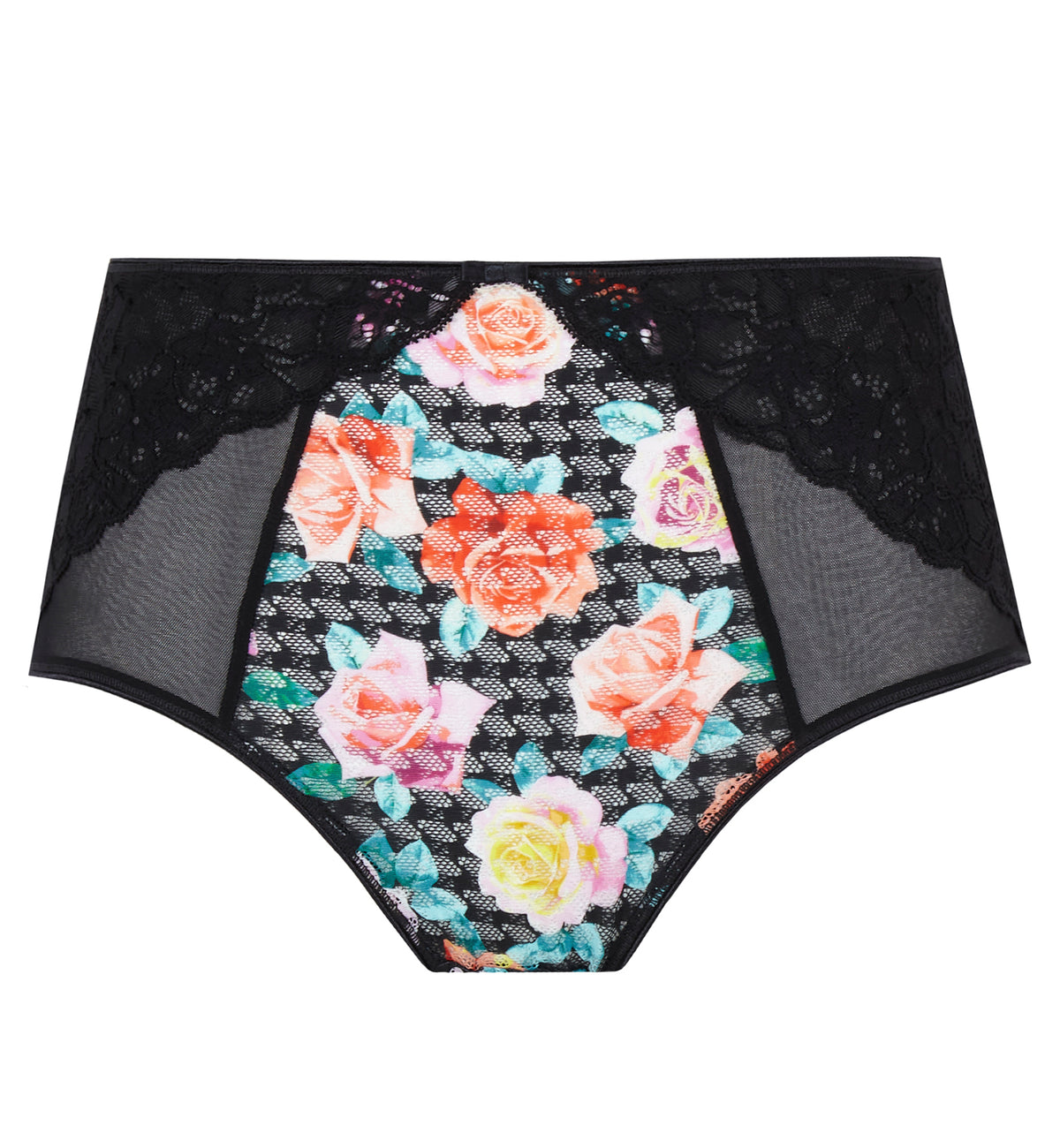 Panache Envy Deep Brief (7283),XS,Black Rose - Black Rose,XS