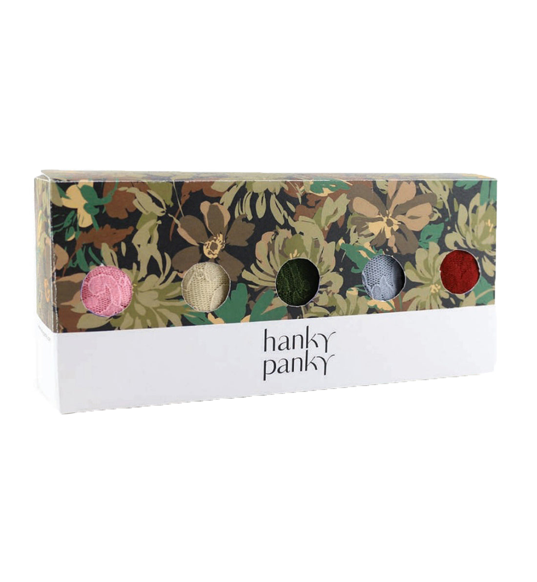 Hanky Panky 5-PACK Signature Lace Low Rise Thong (49115PK),Camo Garden - Camo Garden,One Size