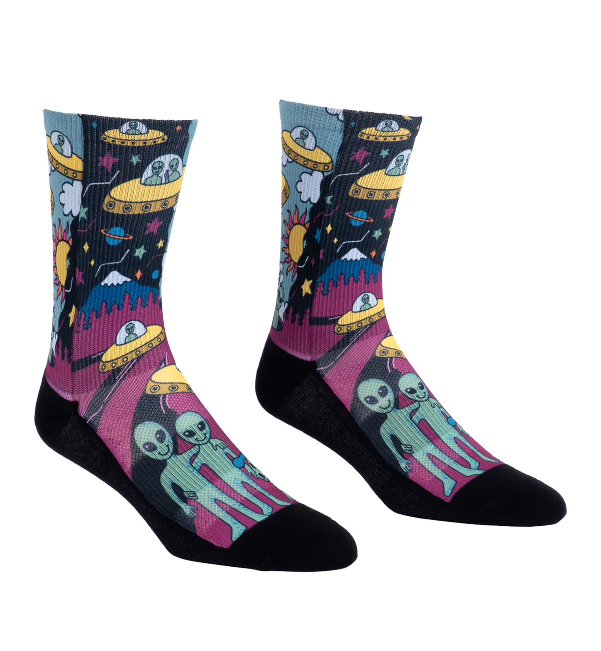 SOCK it to me Athletic Printed Performance Crew Socks (AP0011),No Bad Trips - No Bad Trips,One Size