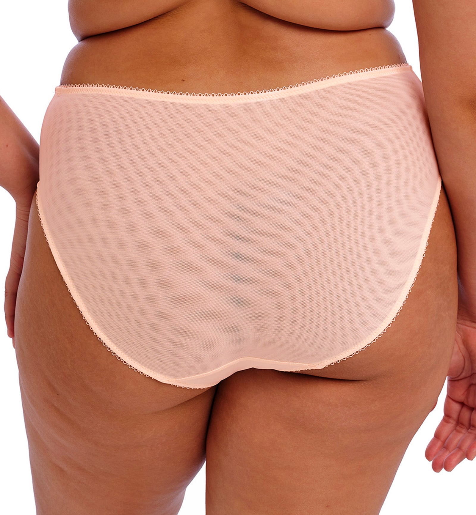 Elomi Himari High Leg Brief Panty (302153),Medium,Peach Whisper - Peach Whisper,Medium