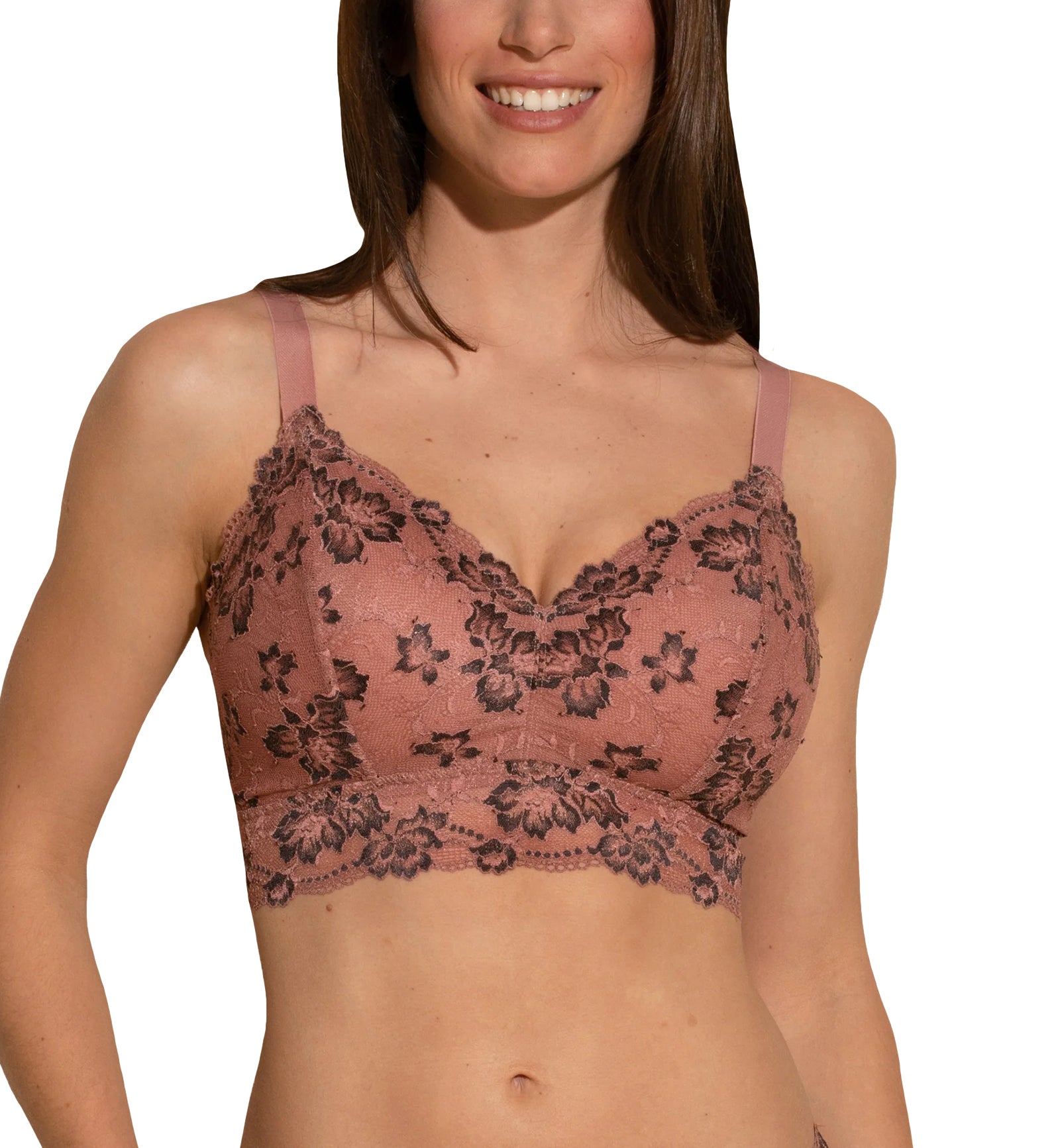 Cosabella Savona Curvy Longline Bralette (SAVON1382),Small,Tunisia/Black - Tunisia/Black,Small