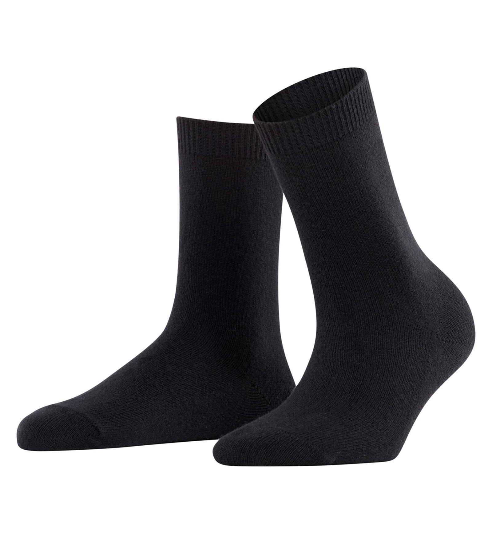 FALKE Cosy Wool Crew Socks (47548),5/7.5,Black - Black,5/7.5