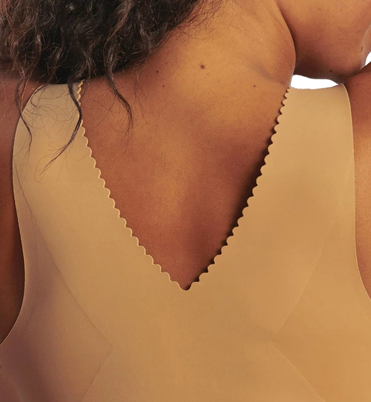 Evelyn & Bobbie EVELYN Deep V-Neck Bralette (1834),Small,Mica - Mica,Small