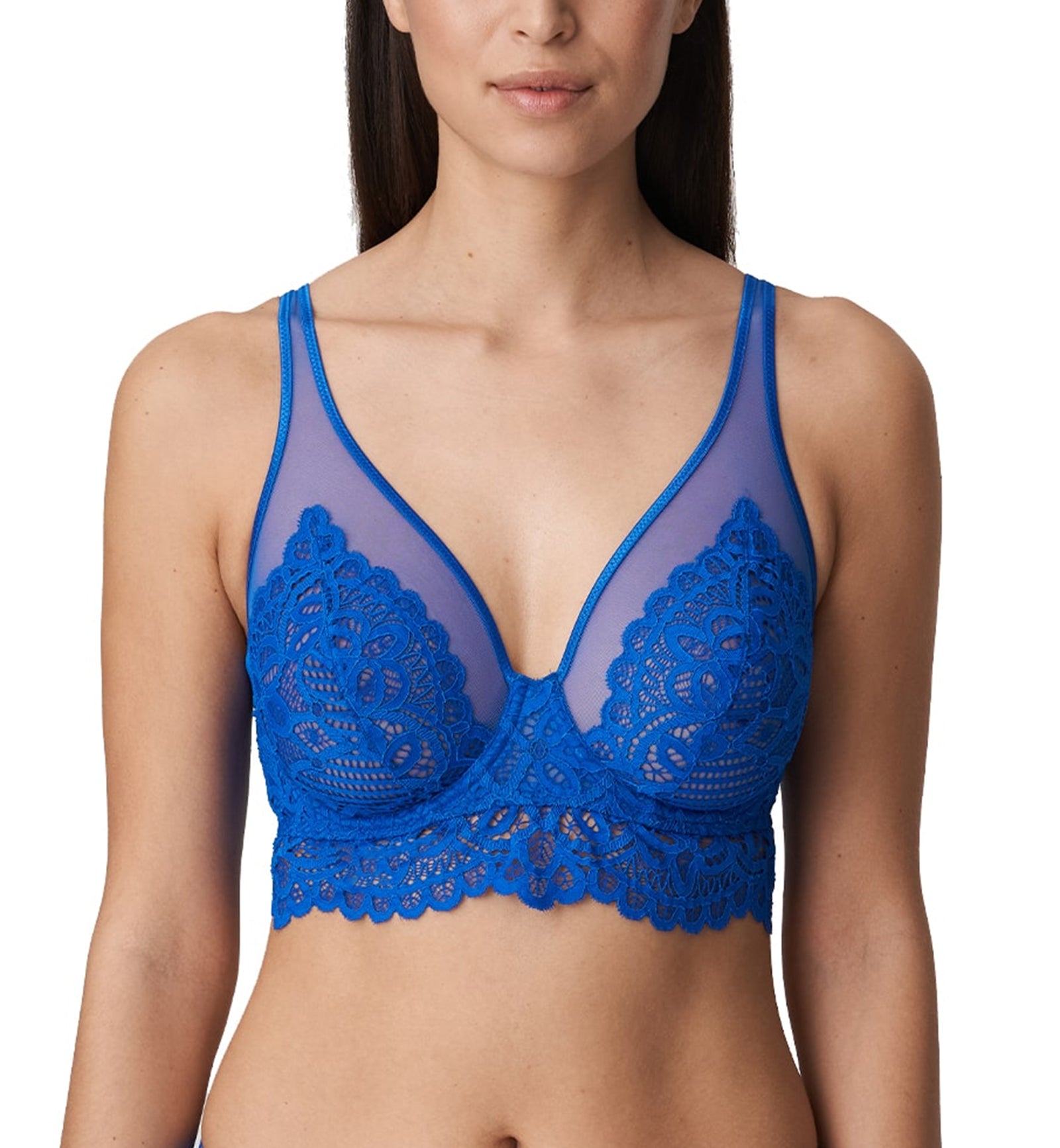 PrimaDonna Twist First Night Triangle Underwire Bra (0141886),32D,Electric Blue - Electric Blue,32D