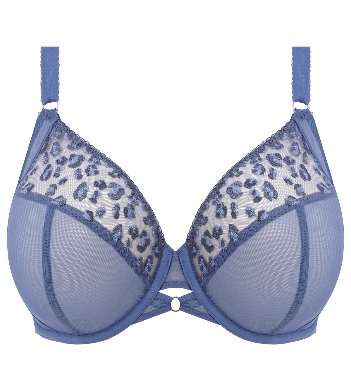 Elomi Namrah Bandless Plunge Underwire Bra (301335),32GG,Stonewash - Stonewash,32GG