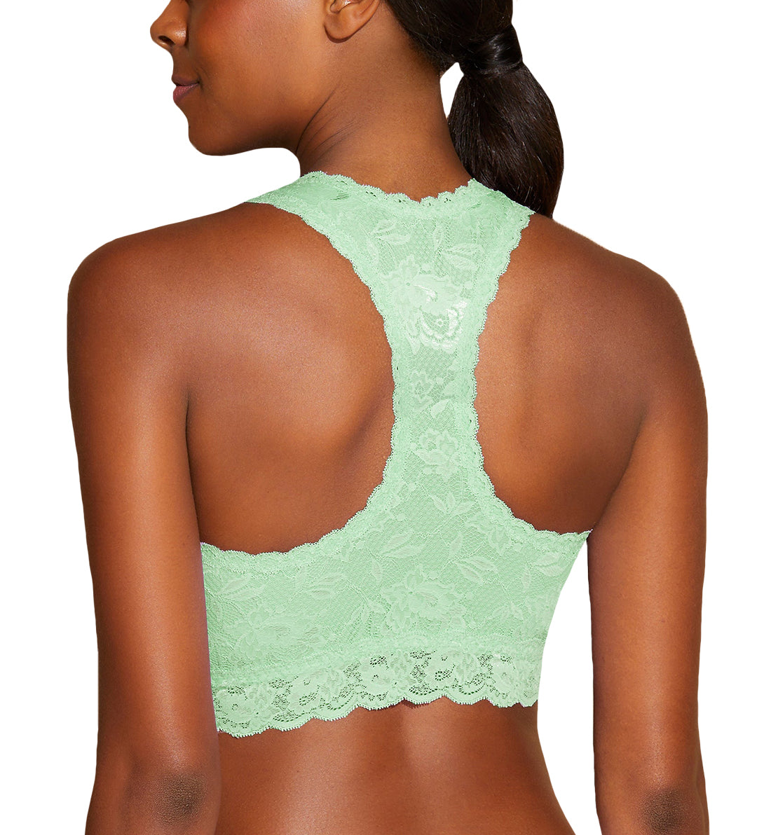 Cosabella Never Say Never CURVY Racie Racerback Bralette (NEVER1355),Petite,Ghana Green - Ghana Green,Petite