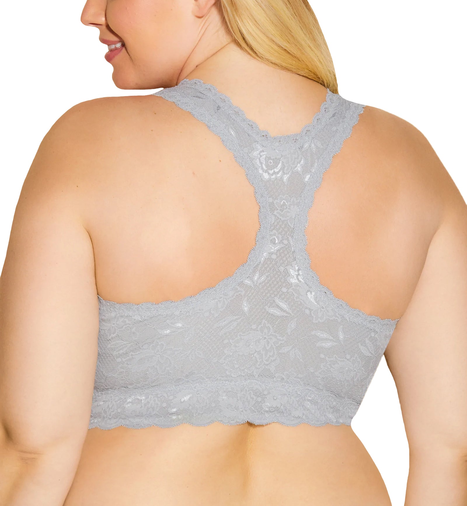 Cosabella NSN ULTRA CURVY Racie Racerback Bralette (NEVER1353),XS,Dove Gray - Dove Gray,XS