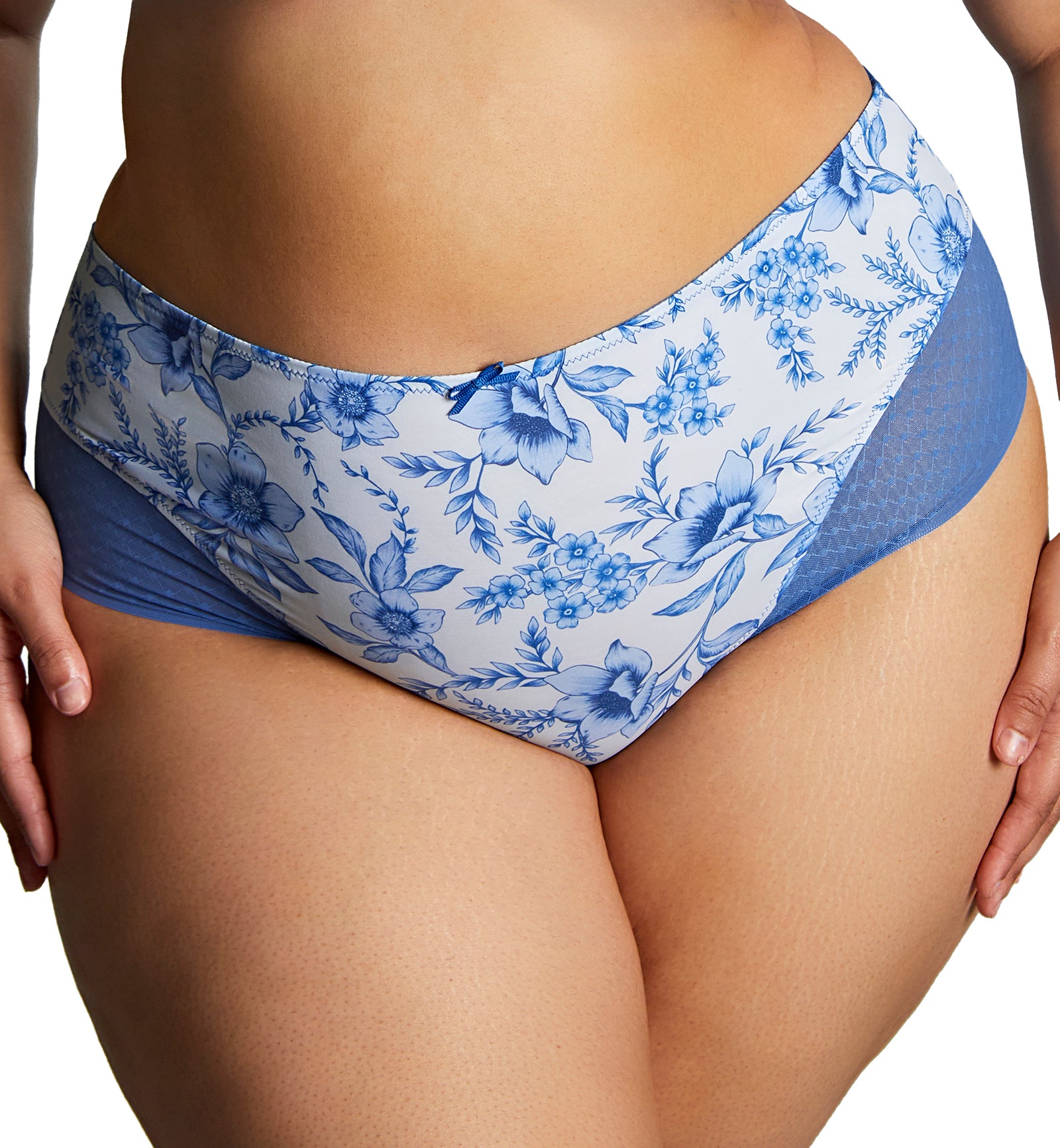Sculptresse by Panache Bliss Deep Brief (10682),Medium,Blue Floral - Blue Floral,Medium