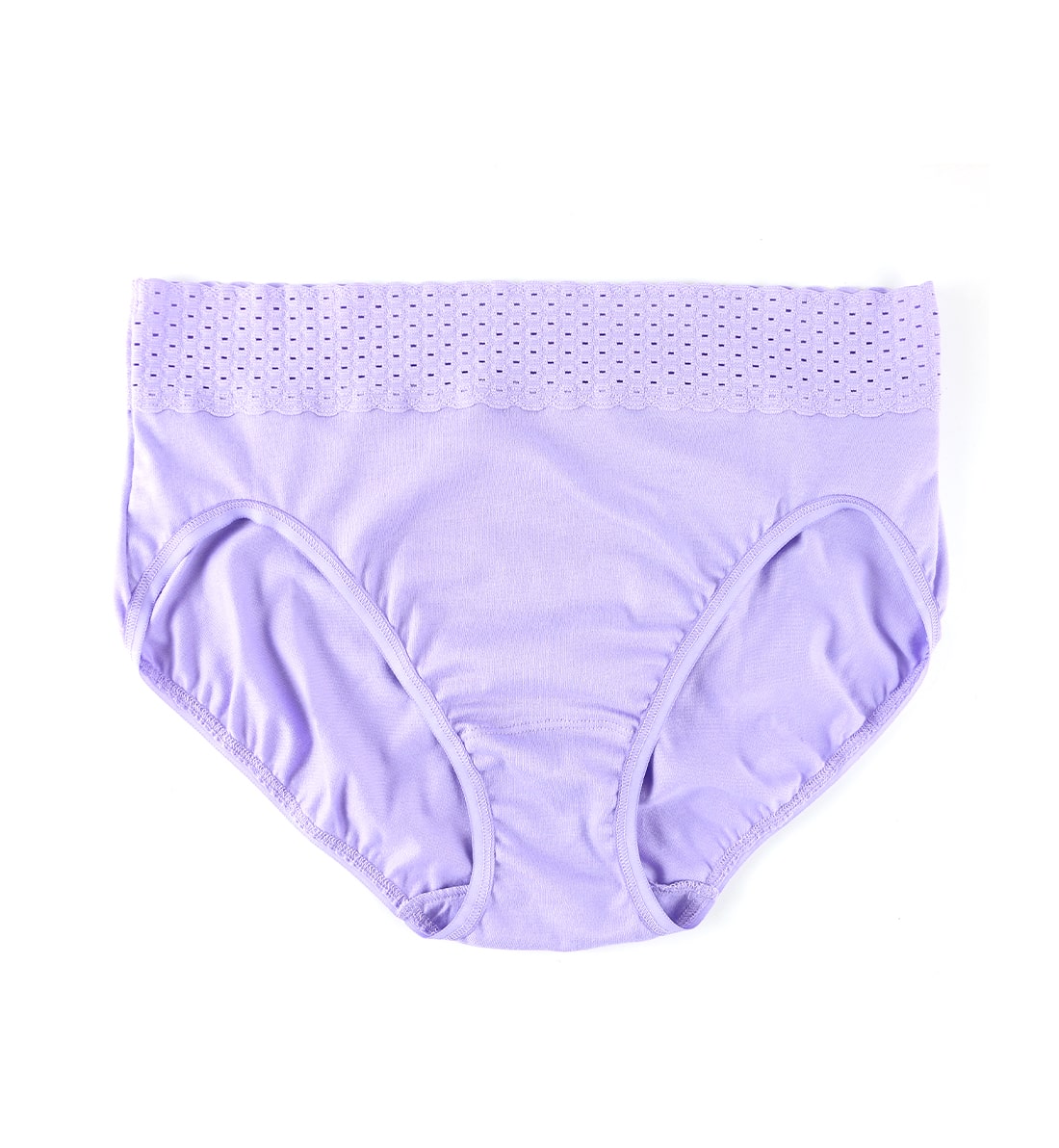 Hanky Panky Organic Cotton French Brief with Lace (792131),Small,Wisteria - Wisteria,Small
