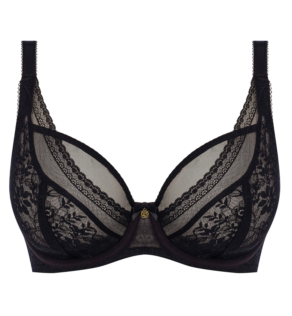 Freya Sydnie High Apex Underwire Bra (402821),28D,Black - Black,28D