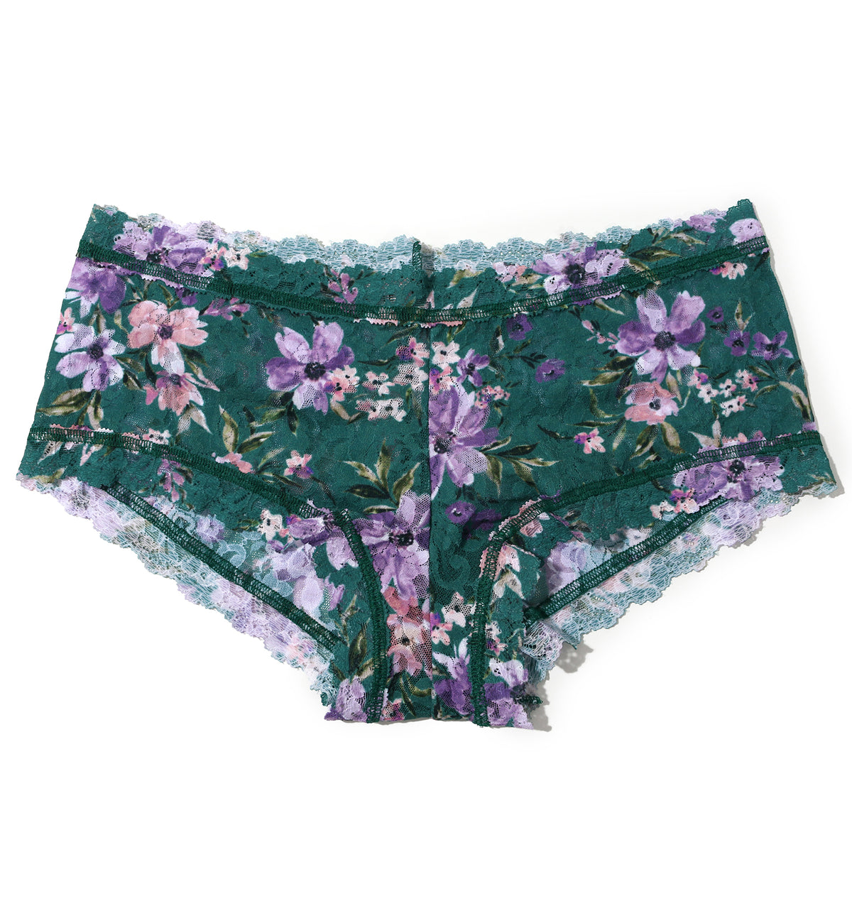Hanky Panky Signature Lace Printed Boyshort (PR4812P),XS,Flowers In Your Hair - Flowers In Your Hair,XS