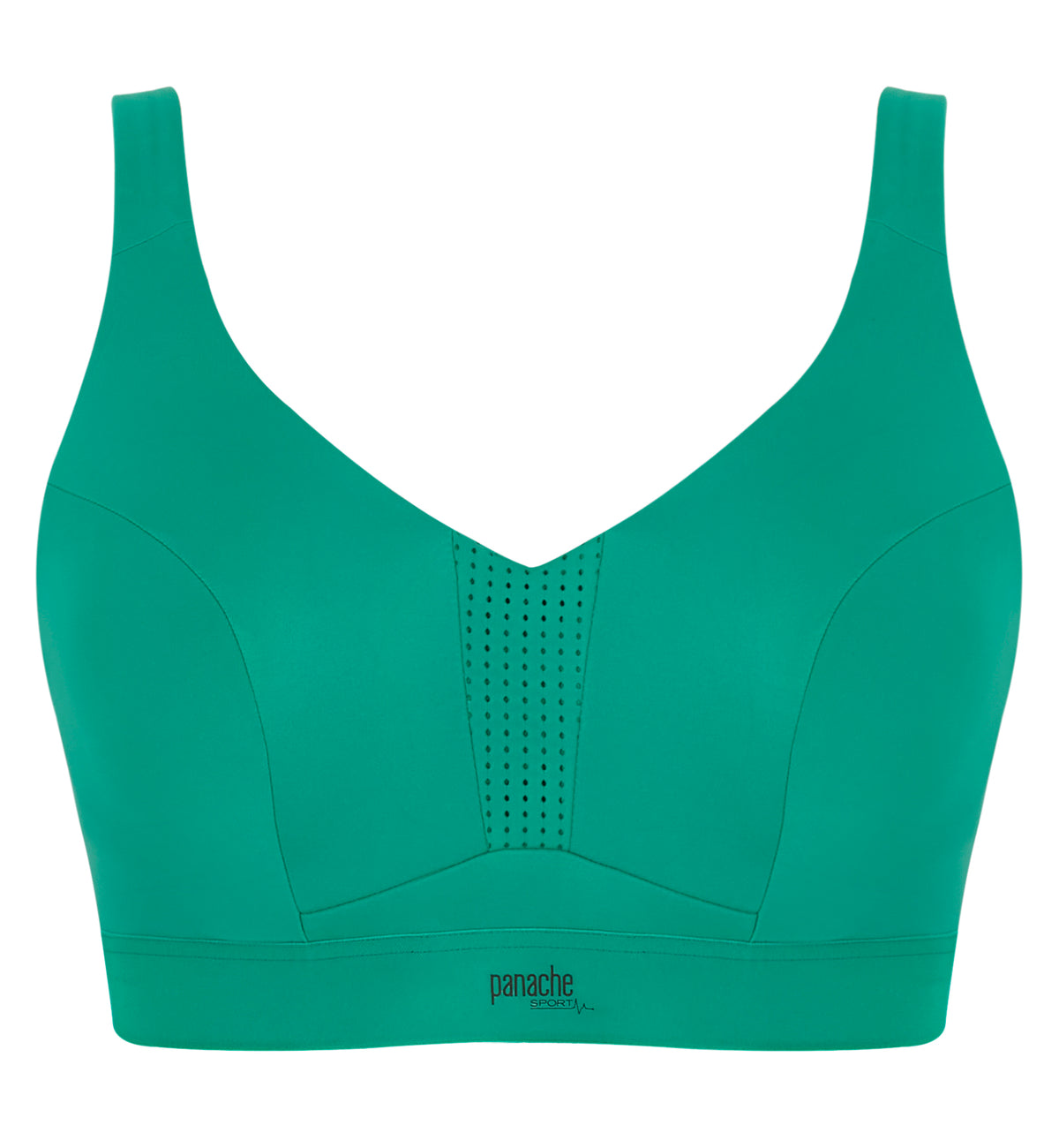 Panache Endurance Ultra Perform Non-padded Underwire Sports Bra (5022),28DD,Green - Green,28DD