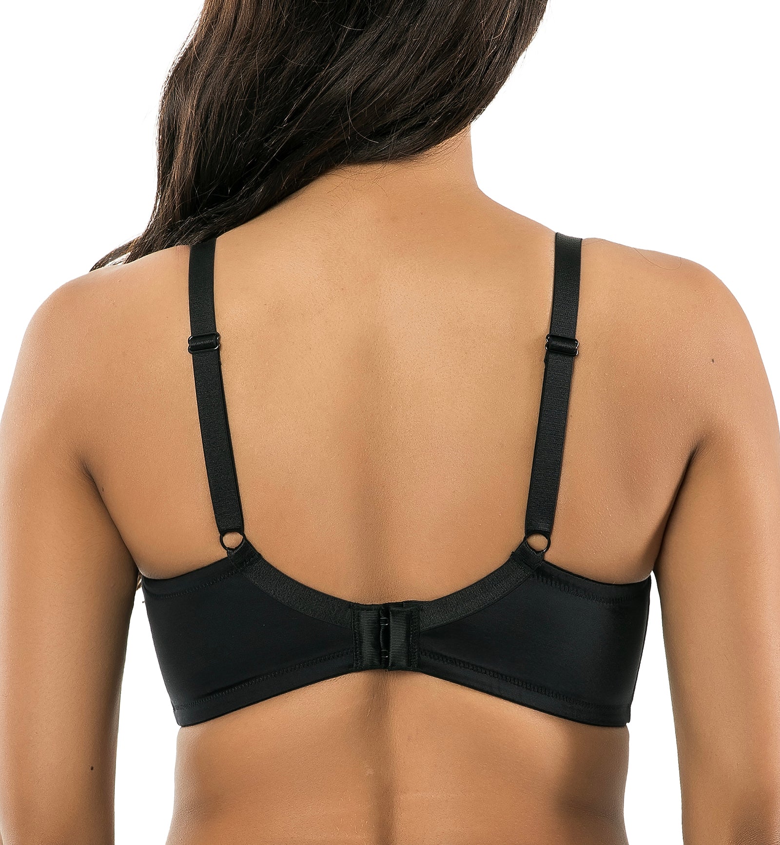 Parfait Adele Unlined Plunge Underwire Bra (P61321),30E,Black Stripe - Black Stripe,30E