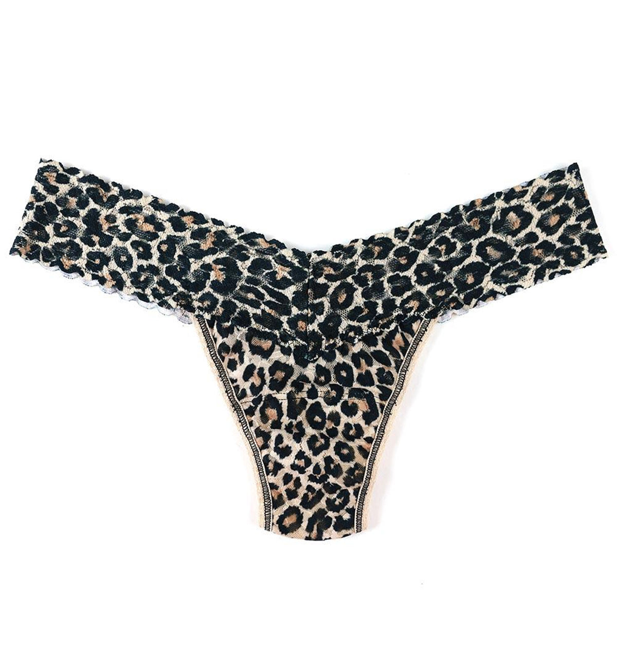 Hanky Panky Signature Lace Printed Low Rise Thong (PR4911P),Classic Leopard - Classic Leopard,One Size