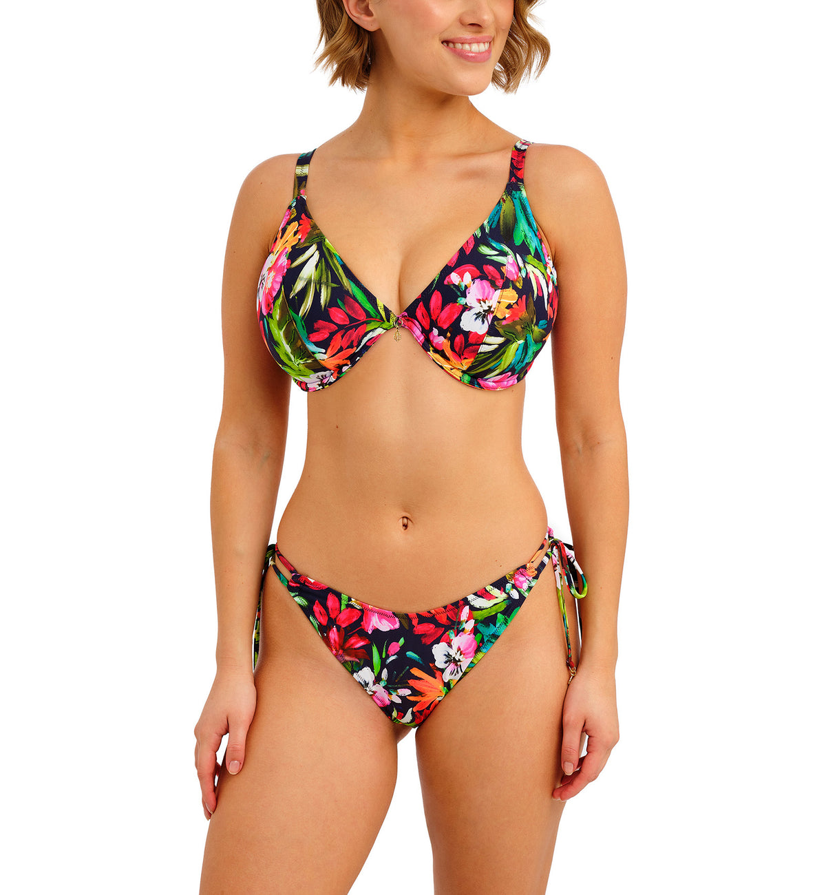 Freya Kailua Shores High Leg Bikini Brief (207985),XS,Midnight - Midnight,XS