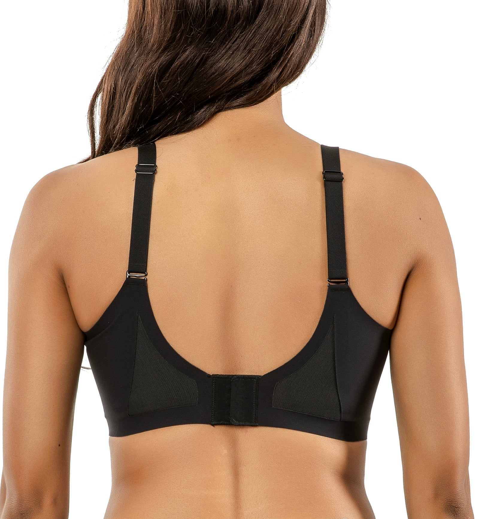 Parfait Simplicity Seamless Wire-Free Bralette (P2400),S,Black - Black,Small