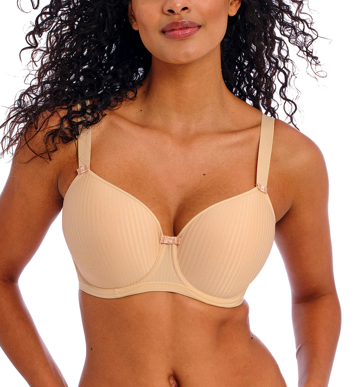 Freya Idol Molded Sweetheart Balcony Underwire Bra (1050),28D,Nude - Nude,28D