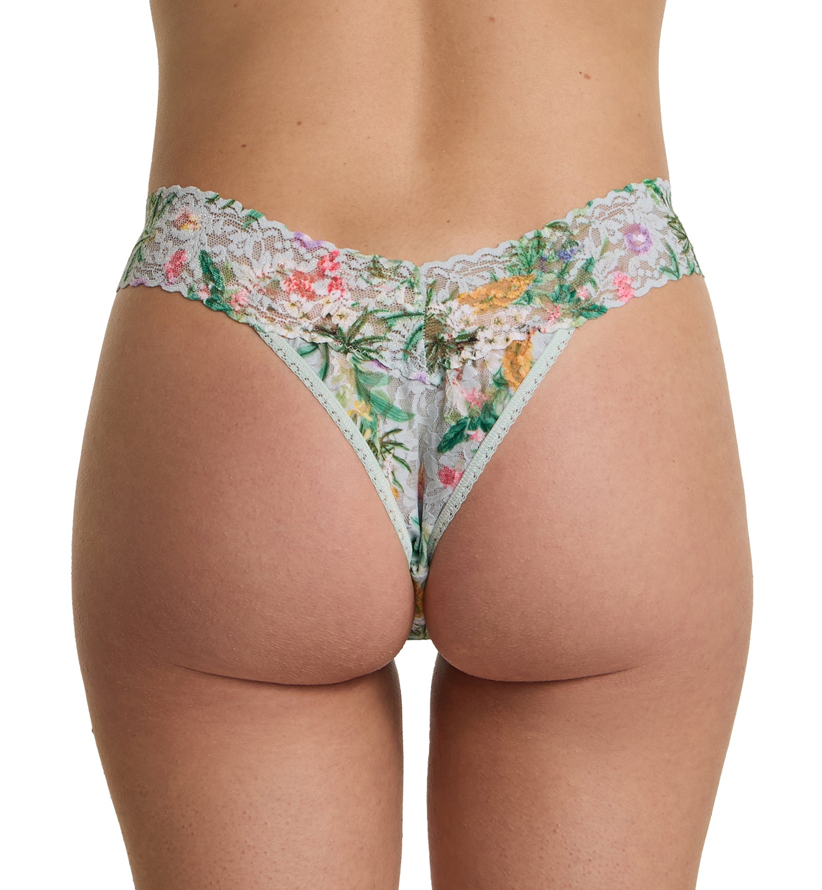 Hanky Panky Signature Lace Printed Original Rise Thong (PR4811P),Floriculture - Floriculture,One Size